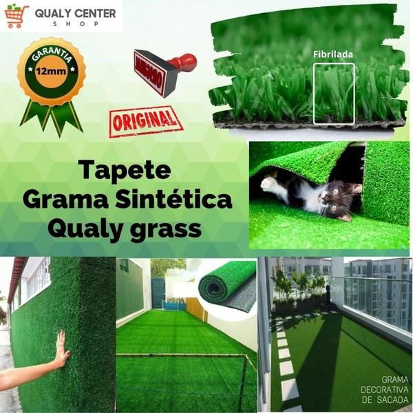 Imagem de Grama Sintética Decorativa 2 x 2.5 ( 5m2 )  Especial qualygrass pronta entrega