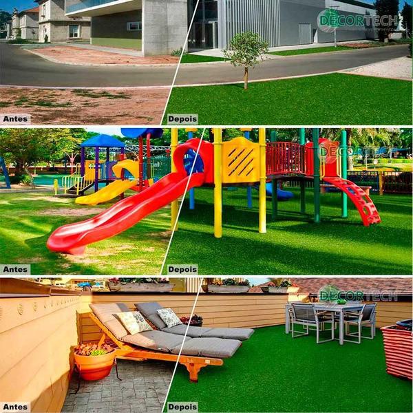 Grama Sintetica Gardengrass 2X1.5M - 3M2 - Decortech Imagem de Grama Sintetica Gardengrass 2X1.5M - 3M2 - Decortech