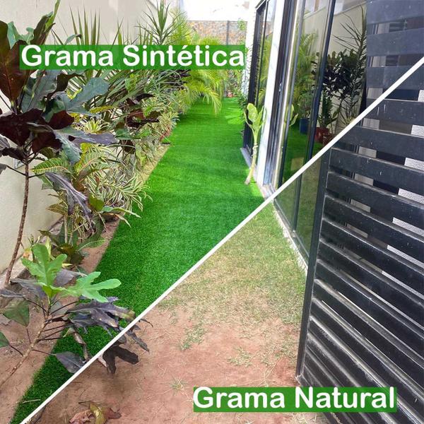 Imagem de Grama Sintética Noronha 20mm Paisagista Premium 50m² 2m de largura