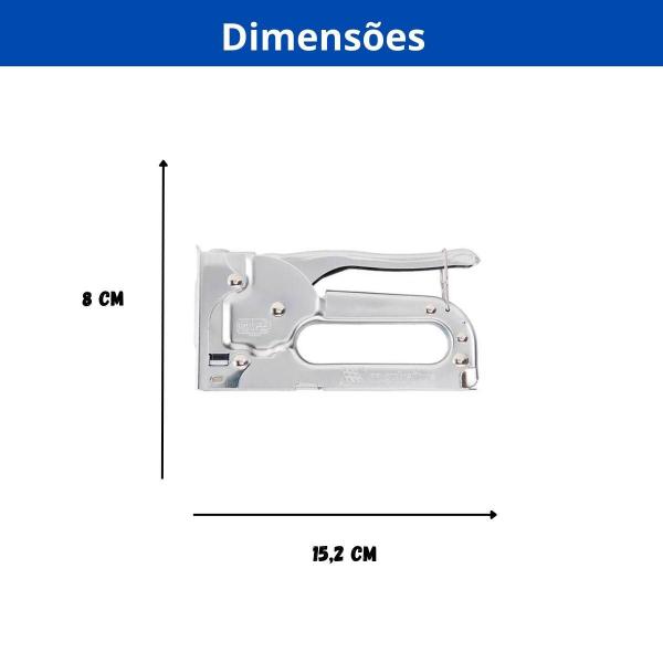 Imagem de Grampeador manual de metal, para grampos tipo 53, de 4 - 8 mm//mtx pro