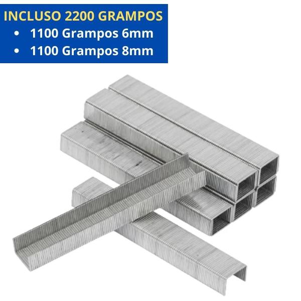 Imagem de Grampeador Profissional Tapeceiro 4 - 14Mm + 2200 Grampos