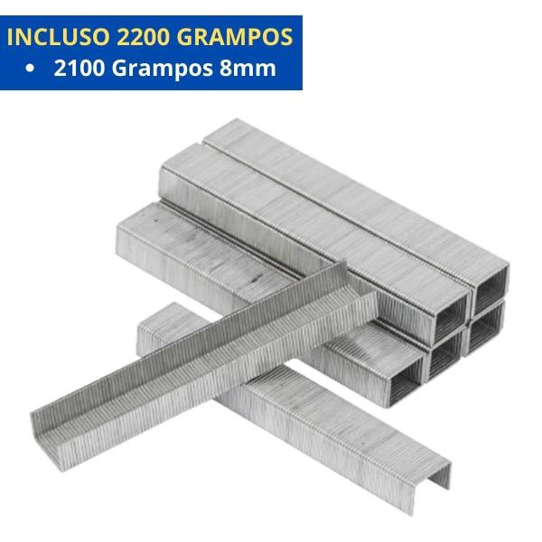 Imagem de Grampeador Profissional Tapeceiro 4 - 8Mm + 2100 Grampos