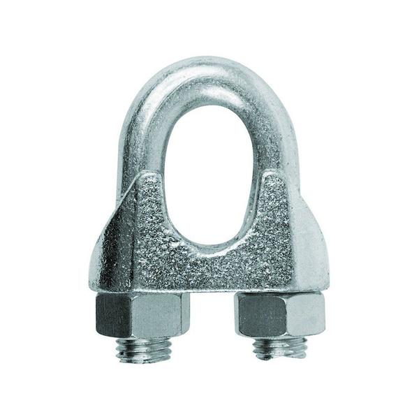 Imagem de Grampo (Clips) para Cabo de Aço 1/4 - 6,40mm Galvanizado Nove54