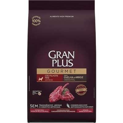 Gran Plus Gourmet Cao Filhote Raças Pequenas Ovelha Arroz 3Kg - GranPlus Imagem de Gran Plus Gourmet Cao Filhote Raças Pequenas Ovelha Arroz 3Kg