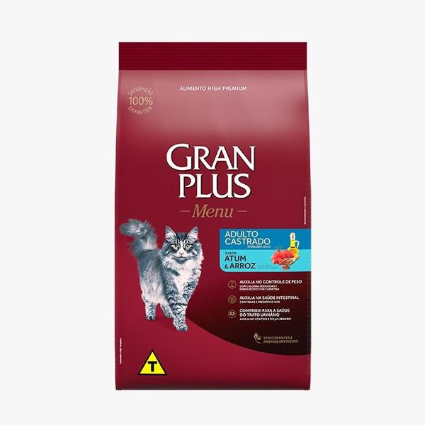 Imagem de Gran Plus Menu Gato Castrado Atum Arroz 1Kg