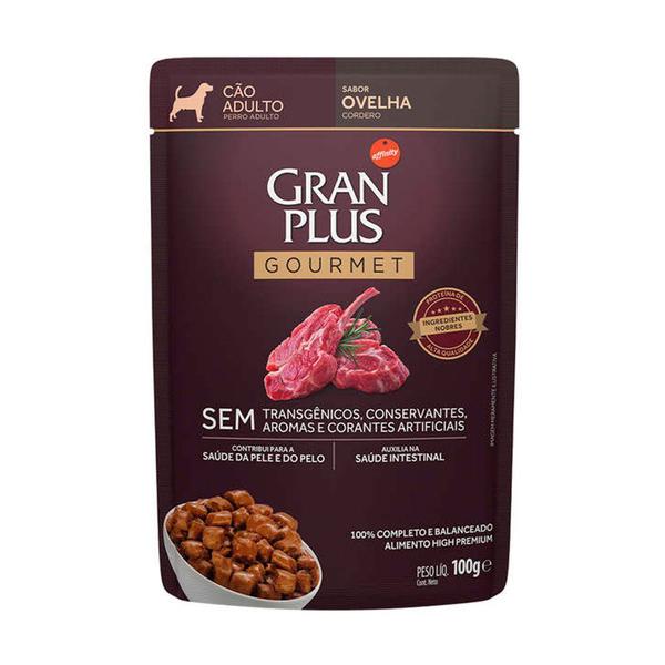 Imagem de Gran Plus Sachê Gourmet Para Cães Adultos Sabor Ovelha 100g