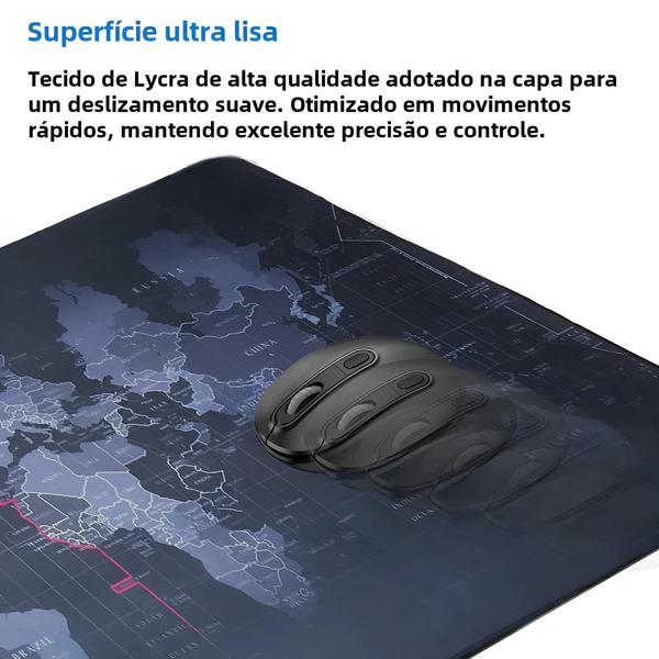 Imagem de Grande Antiderrapante Borracha Natural Gaming Mouse Pad Borda Costurada Para Mesa De Computador Cs