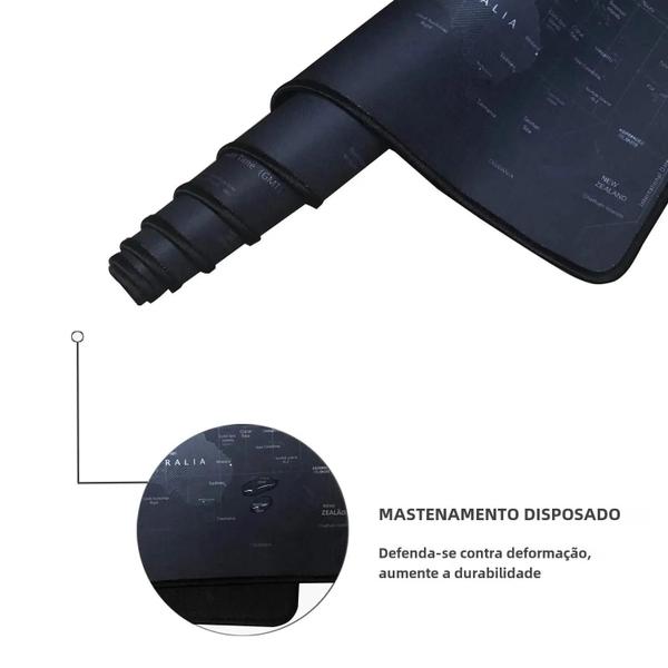 Imagem de Grande Antiderrapante Borracha Natural Gaming Mouse Pad Borda Costurada Para Mesa De Computador Cs