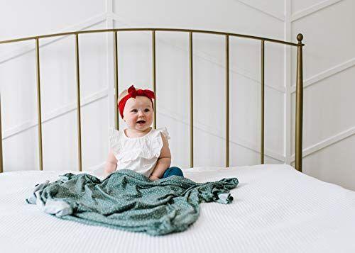 Imagem de Grande Premium Malha Baby Swaddle Recebendo Cobertor "Juniper" por Copper Pearl