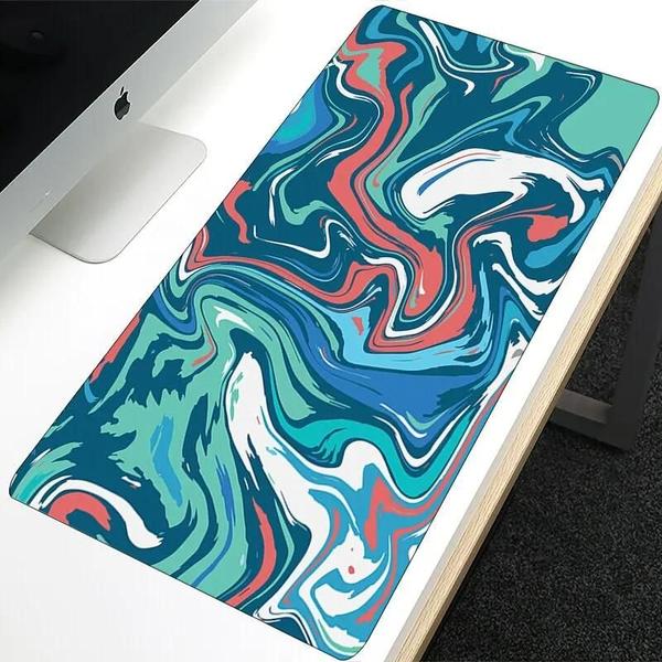 Imagem de Grande Xxl Strata Liquid 900x400 Mouse Pad Anime Tapete De Teclado Para Jogadores E Decoração De