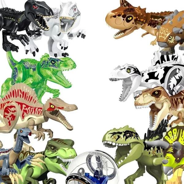 Imagem de Grandes Blocos de Construção de Dinossauro - Presente Ideal para o Dia de Ação de Graças