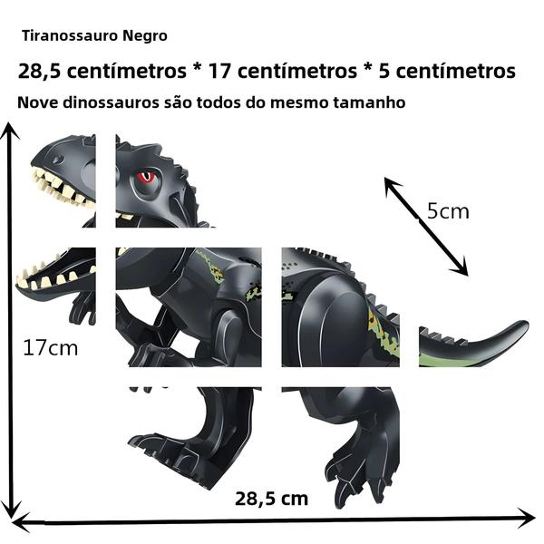 Imagem de Grandes Blocos de Construção de Dinossauro - Presente Ideal para o Dia de Ação de Graças