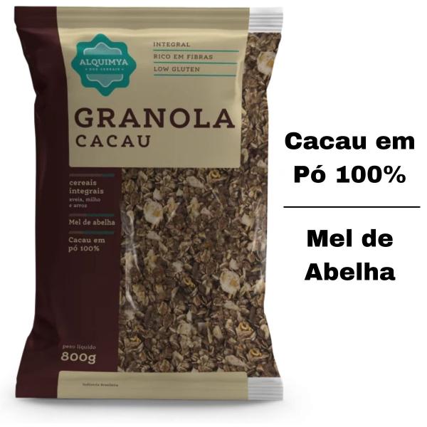 Imagem de Granola Cacau Alquimya 800g Deliciosa Sabor Dieta Saúde