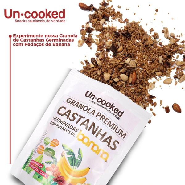 Granola Castanhas Germinadas C/ Banana UNCOOKED 250g Imagem de Granola Castanhas Germinadas C/ Banana UNCOOKED 250g