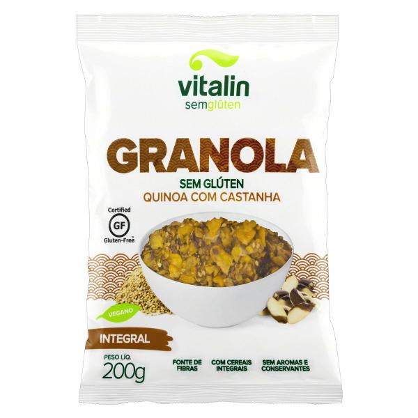 Imagem de Granola com Quinoa e Castanha sem Glúten VITALIN 200g