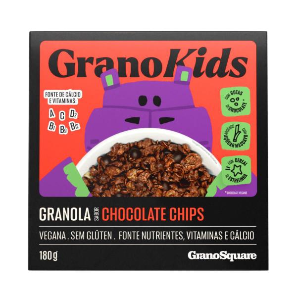 Imagem de Granola GranoSquare GranoKids Chocolate Chips 180g