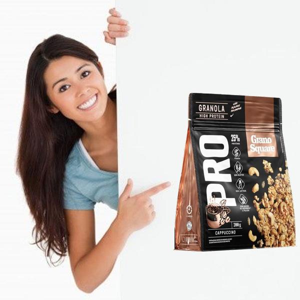 Imagem de Granola GranoSquare Proteica Cappuccino 200g