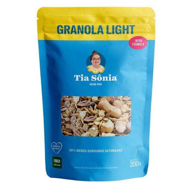 Imagem de Granola Light Vegana Aveia Uva Sem Lactose 200g Tia Sônia