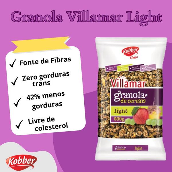 Granola Light Villamar 800g - Villamar Kobber Imagem de Granola Light Villamar 800g