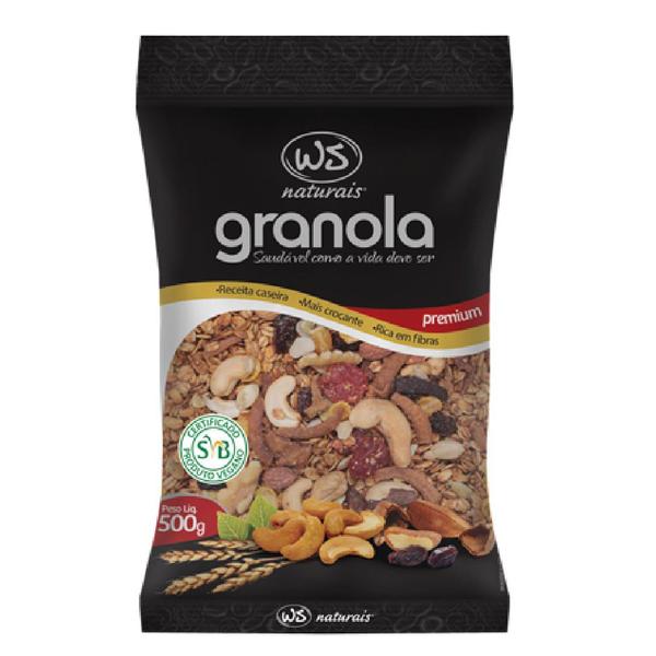 Granola Premium WS NATURAIS 500g (12 Pacotes) Imagem de Granola Premium WS NATURAIS 500g (12 Pacotes)