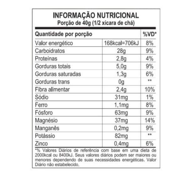 Granola Quinoa com Castanha sem Glúten Vitalin 200g - Vitalin sem Glúten Imagem de Granola Quinoa com Castanha sem Glúten Vitalin 200g