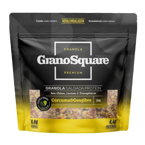 Imagem de Granola Salgada Cúrcuma Gengibre Grano Square 200g