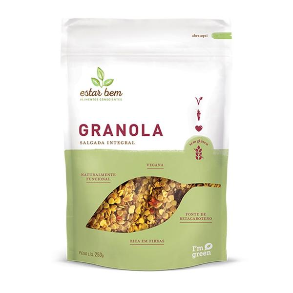 Imagem de Granola Salgada Integral, Vegana e Sem Glúten Estar Bem 250g