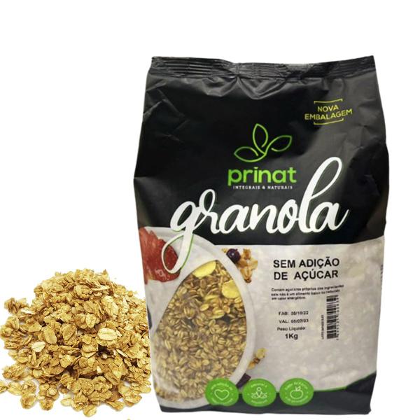 Granola sem Adição de Açúcar Prinat Natural 1Kg - DaFoods Imagem de Granola sem Adição de Açúcar Prinat Natural 1Kg - DaFoods