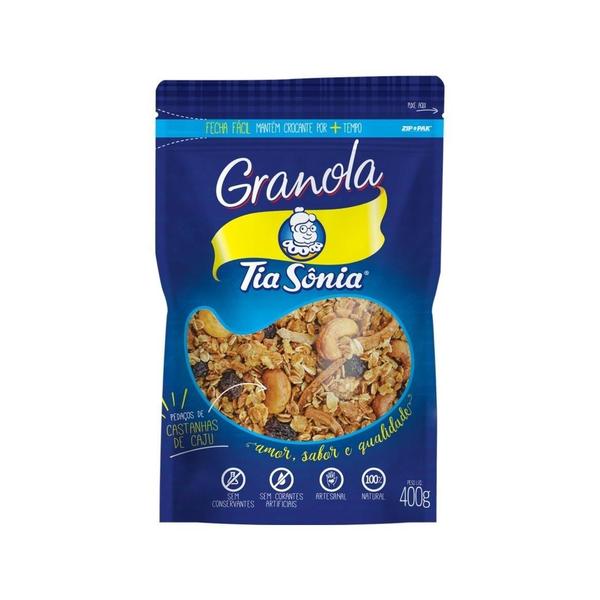 Granola Tia Sônia Com Castanha De Caju 400G Imagem de Granola Tia Sônia Com Castanha De Caju 400G