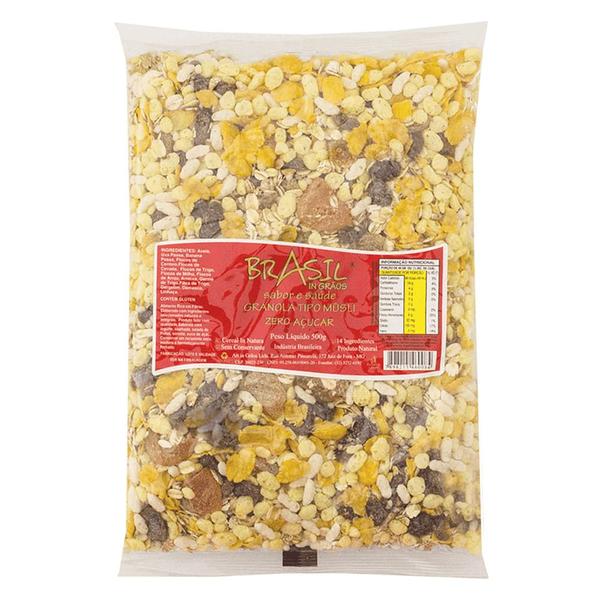 Granola Tipo Musli Diet In Grãos 500g - Brasil In Grãos Imagem de Granola Tipo Musli Diet In Grãos 500g