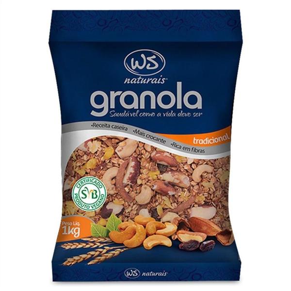 Granola Tradicional 1Kg - WS Naturais Imagem de Granola Tradicional 1Kg - WS Naturais