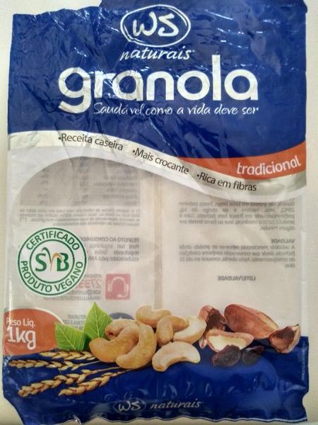 Granola Tradicional WS NATURAIS 500g (3 Pacotes) Imagem de Granola Tradicional WS NATURAIS 500g (3 Pacotes)