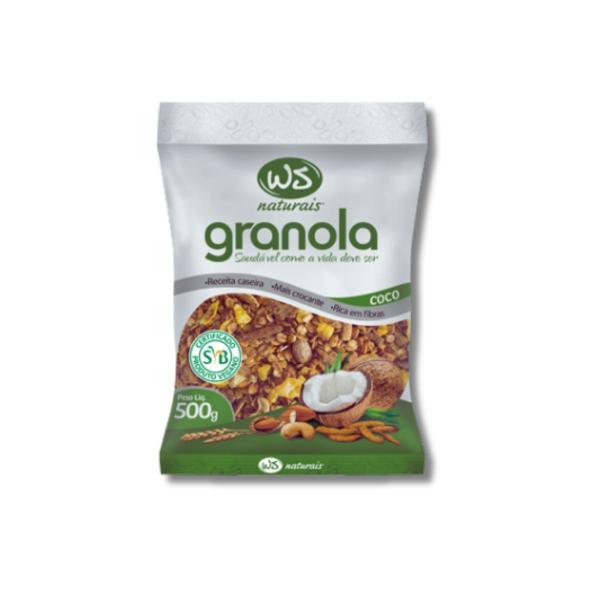 Granola Ws Naturais Coco 500g Imagem de Granola Ws Naturais Coco 500g