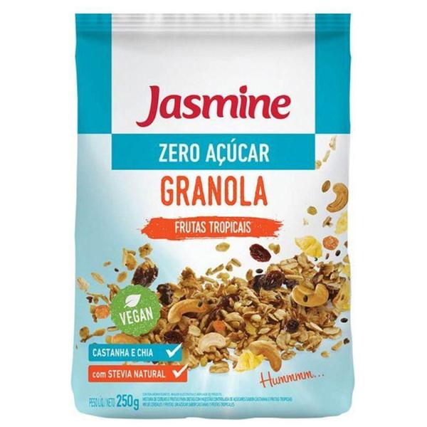 Granola Zero Açúcar Frutas Tropicais 250g - Jasmine Imagem de Granola Zero Açúcar Frutas Tropicais 250g - Jasmine