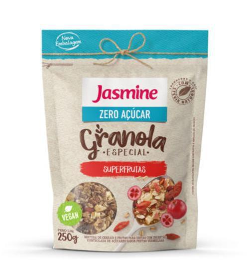 Granola Zero Açúcar Jasmine Sabor Superfrutas De 250G Imagem de Granola Zero Açúcar Jasmine Sabor Superfrutas De 250G