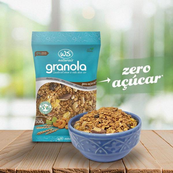 Granola Zero Acucar WS NATURAIS 500g Imagem de Granola Zero Acucar WS NATURAIS 500g