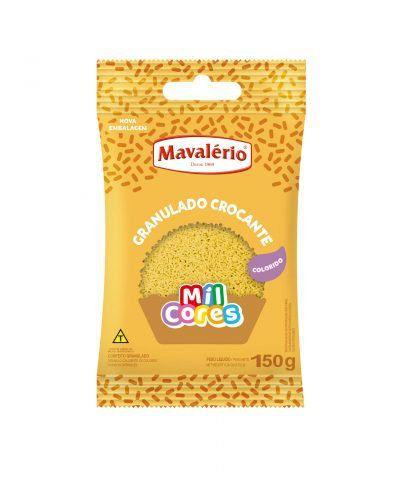 Imagem de Granulado Croc. Amarelo Mil Cores 150g Mavalerio