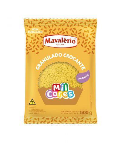 Imagem de Granulado Croc. Amarelo Mil Cores 500g Mavalerio