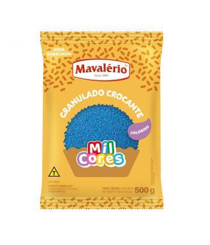 Imagem de Granulado Croc. Azul Mil Cores 500g Mavalerio