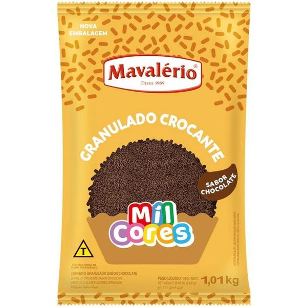 Granulado Crocante de Chocolate Mavalério 1kg Imagem de Granulado Crocante de Chocolate Mavalério 1kg