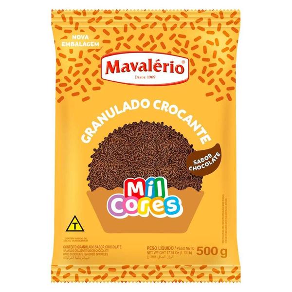 Imagem de Granulado Crocante de Chocolate Mavalério 500g