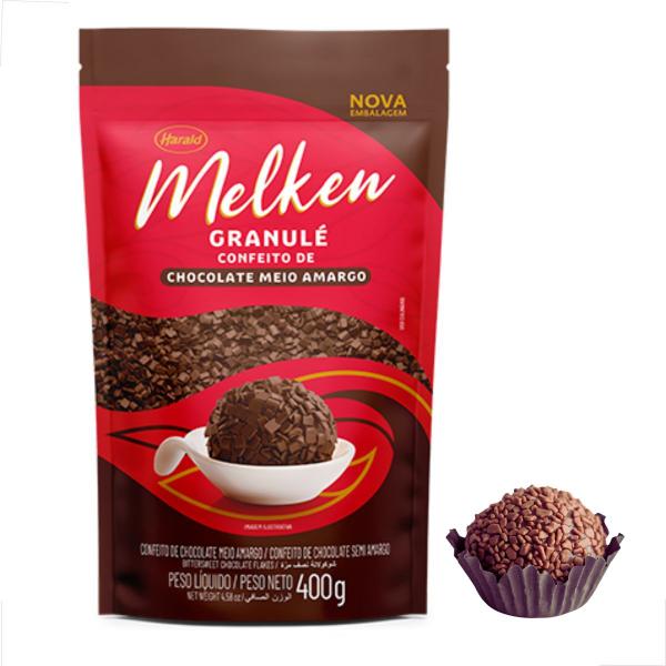 Granulado Harald Melken Granulé 400g Meio Amargo Imagem de Granulado Harald Melken Granulé 400g Meio Amargo