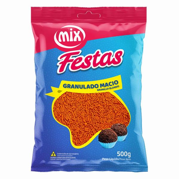 Granulado Macio Laranja 500g - Mix Brigadeiro Imagem de Granulado Macio Laranja 500g - Mix Brigadeiro