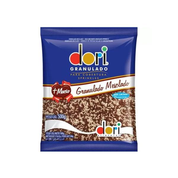 Granulado para Cobertura Preto e Branco - 500g - Dori Imagem de Granulado para Cobertura Preto e Branco - 500g