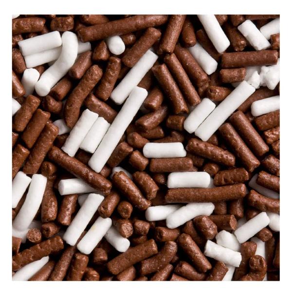 Granulado para Cobertura Preto e Branco - 500g - Dori Imagem de Granulado para Cobertura Preto e Branco - 500g