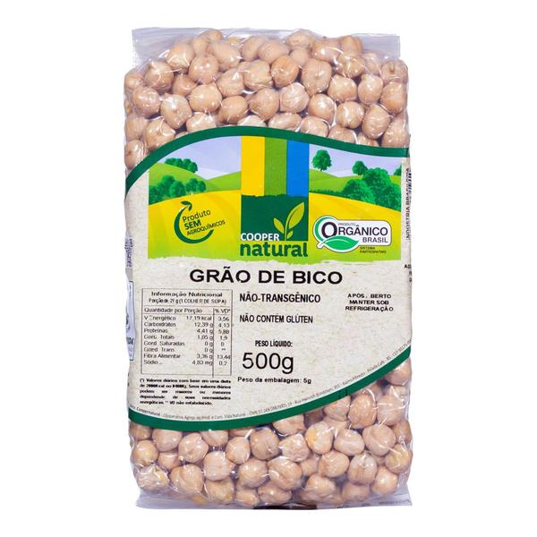 Imagem de Grão de Bico Orgânico Coopernatural 500g