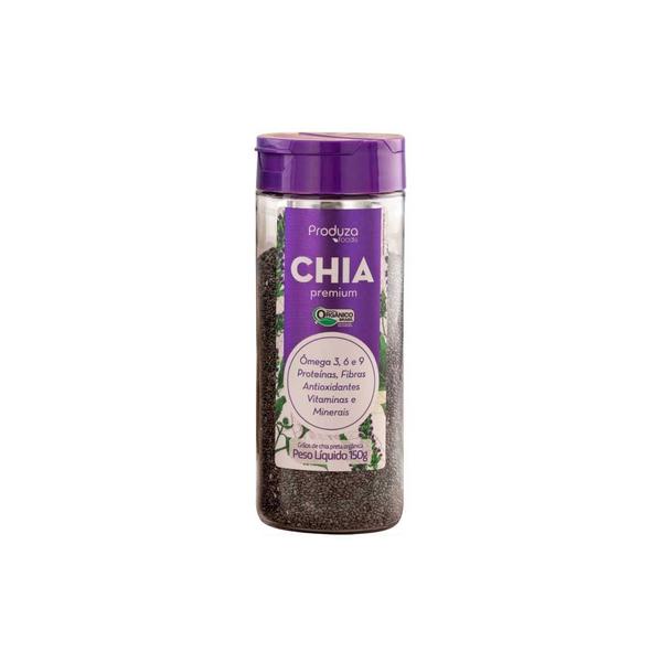 Imagem de Grãos de Chia Premium Preta Orgânica Produza Foods 150g