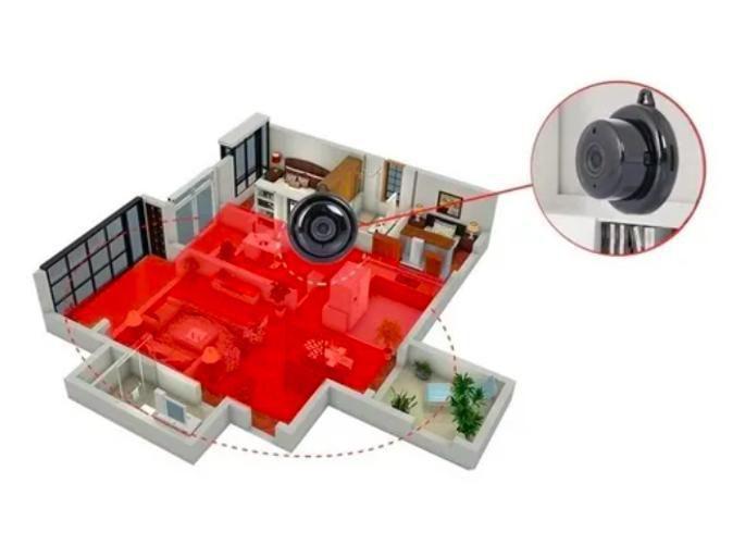 Grava Vídeo E Áudio Mini Camera Espiã Visão Noturna - Câmera Ip Mini Camera Espiã Imagem de Grava Vídeo E Áudio Mini Camera Espiã Visão Noturna