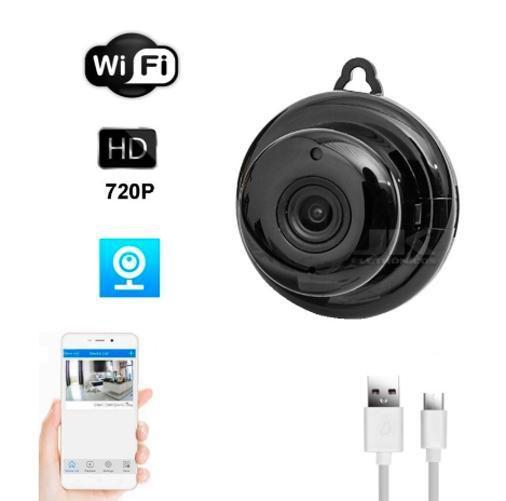 Grava Vídeo E Áudio Mini Camera Espiã Visão Noturna - Câmera Ip Mini Camera Espiã Imagem de Grava Vídeo E Áudio Mini Camera Espiã Visão Noturna