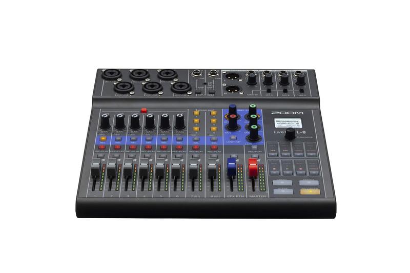 Imagem de Gravador de podcast Zoom LiveTrak L-8 Bateria Mixer de 8 canais